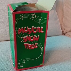 Musical Snow Tree Vintage 1960s